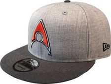 New Era Aquaman Gris Chiné Graphite Snapback Cap 9Fifty 950 DC Comics Basecap
