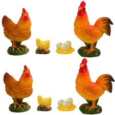 8 PCS Ferme Poulet Animaux