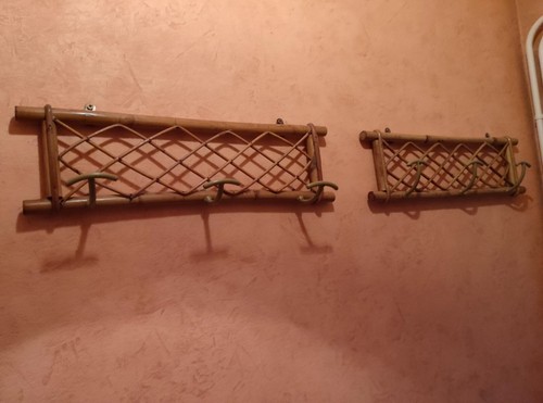 Portes manteaux bambou et - bambou,