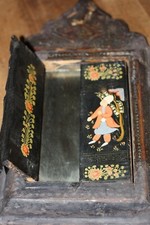 miroir ancien  - oriental (perse ?) en bois peint