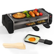 Raclette 2 Personen Raclette Grill Mini Raclette 3 Pfännchen 3 Raclette Holzs...