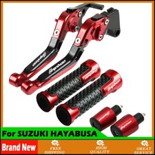 For SUZUKI HAYABUSA 1999-2018 Motorcycle Handle Grips Caps Brake Clutch Levers