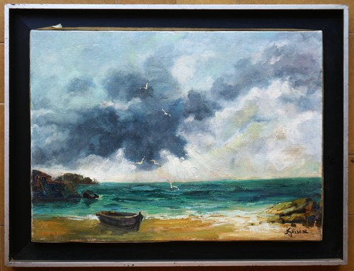 Tableau signé glaise - tableau,
