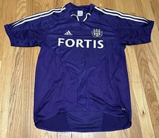 Football FC Anderlecht R.S.C. Away 2004/2005 Adidas Jersey Purple Mens Size S