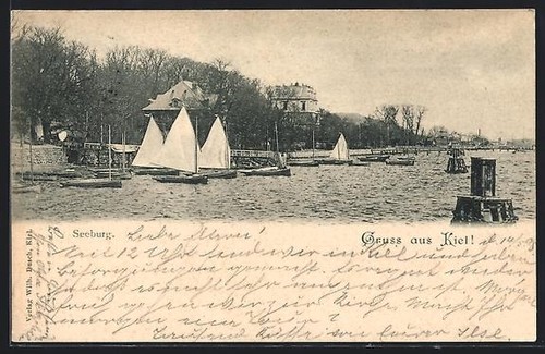 Carte postale kiel seeburg - carte, kiel,