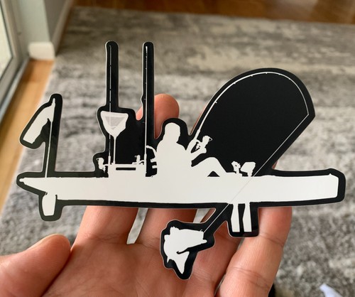 Fishing hobie kayak sticker - kayak,