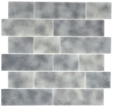 Mosaïque carreau translucide composite mural Grigio bain 68-0259L_f | 10 plaques