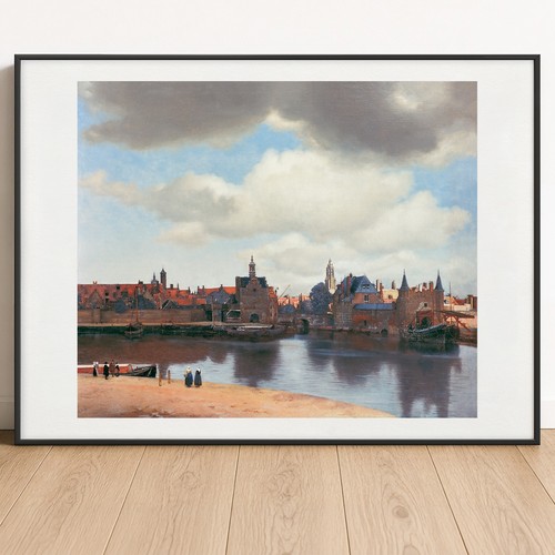 Vermeer art print view of - view,