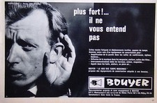 ADVERTISEMENT 1963 BUYER LOUDER SOUND EQUIPMENT HE DOESN'T HEAR YOU