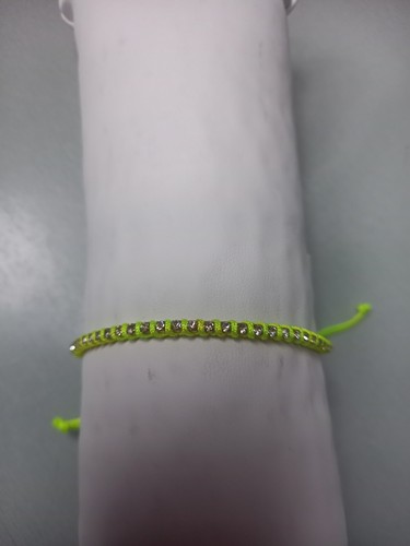 Bracelet coton avec strass