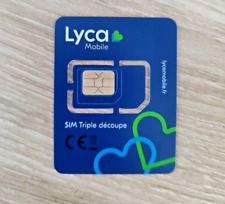 Lot De 10 Cartes sim LYCA Lycamobile 0€ Credit A Recharger Pour Activer