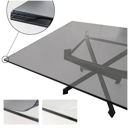 Nappe transparent satinée - transparent,