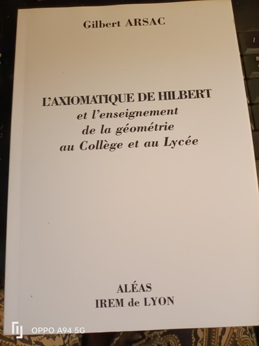 Axiomatique hilbert et - de,