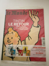 Tintin Le Monde Tintin Le retour !