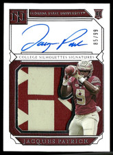 2019 Panini National Treasures Collegiate RPA Auto Jacques Patrick Florida St.