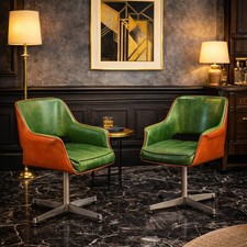 Fauteuils Vintage en Simili