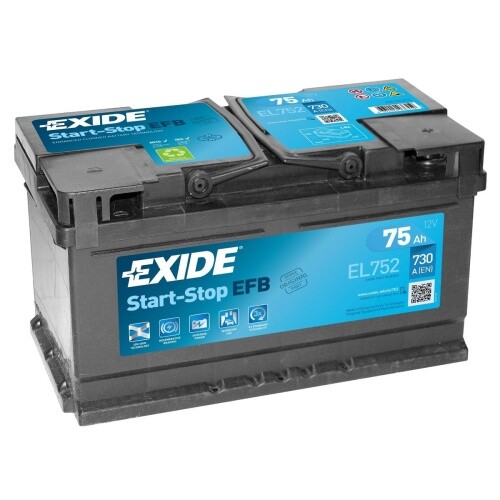Exide el752 110 - efb, stop