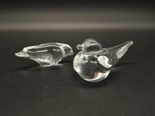 Duo oiseaux cristal - d’oiseaux, en