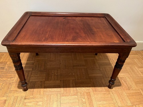 Table basse vintage acajou