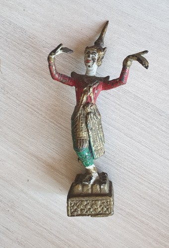 Statuette bronze peint - bronze,