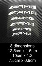 Lot de 6 stickers AMG pour