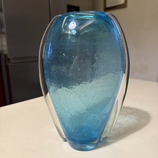 vintage superbe vase bleu