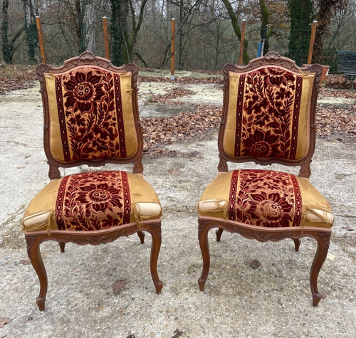 Chaises style louis en - 2,