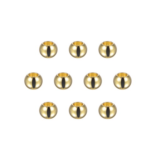 10pcs perles 6mm - 6mm, inox