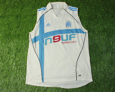 OLYMPIQUE MARSEILLE 2005/2006 FOOTBALL VEST JERSEY TRAINING ADIDAS SIZE M MEDIUM