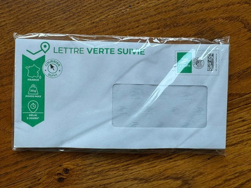 Prêt poster lettre - prêt-à-poster, verte
