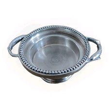 Saint Hilaire Silver Metal Caviar Display Stand, Sturgeon Figure Handle