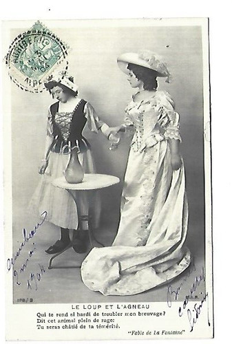 Carte fantaisie loup - carte,