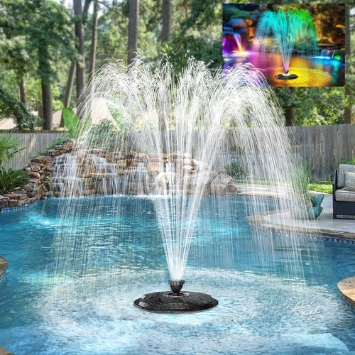 Floating fountain with led - floating,