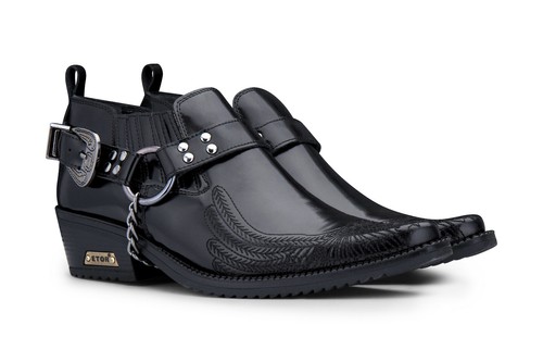 Homme cuir western - cuir, chaussures