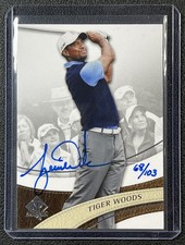 TIGER WOODS 2014 SP AUTHENTIC #1 2017 BUYBACK AUTOGRAPH AUTO 68/103