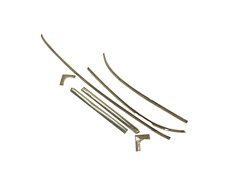 Jeep Grand Wagoneer SJ FSJ Chrome Windshield Frame Bezel Trim Set 7 Pieces