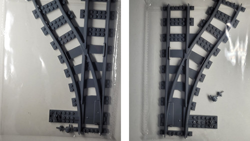 Aiguillages pour train - 2, lego