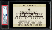 NATIONAL TREASURE: BOOK OF SECRETS / 2007 World Premiere Movie Ticket, PSA 8