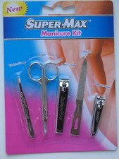 SET DE 5 PIECES MANICURE / PEDICURE NEUF IDEAL MANUCURE ONGLE CISEAU LIME