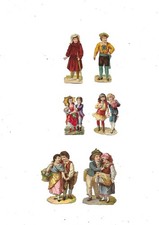 6 anciens chromos découpis