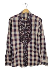 AGLINI Blouse-chemisier Dames Blouse T EU 44 violet-kaki-blanc cassé