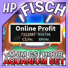 FISCH - AQUARIUM FARM SET of 8 ? [?5,000,000 C$ - 8,000,000 C$ PER HOUR?]