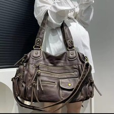 Grand sac vintage multi-poches