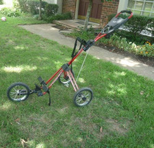 Bag Boy Express 120 3-Wheel Push Golf Bag Cart Red