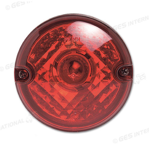 Feu arrière rond rouge