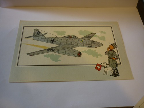 Chromo image chèque tintin - image,