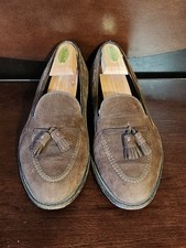 Rare: Alden 666 Suede Tassel Loafers Slip On Mocha Brown Mens Size 9.5 1E/EEE