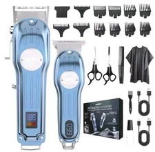 Kit professionnel de tondeuse à cheveux électrique sans fil aste pour homme