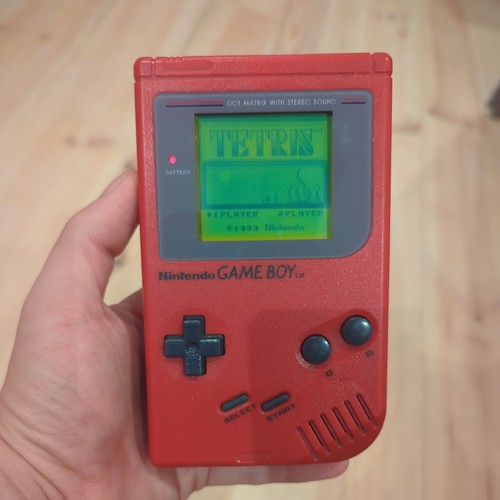 Console game boy - boy, rouge