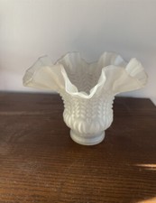 ANCIEN GLOBE TULIPE  EN VERRE EPAIS POUR LAMPE APPLIQUE LUMINAIRE